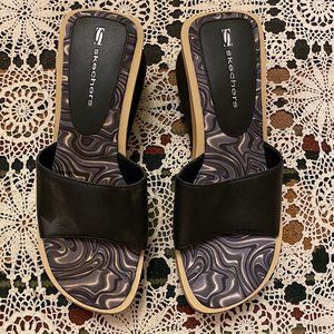 Vintage Y2K Skechers Platform Slides Sandals Size US Womens 10 Psychedelic